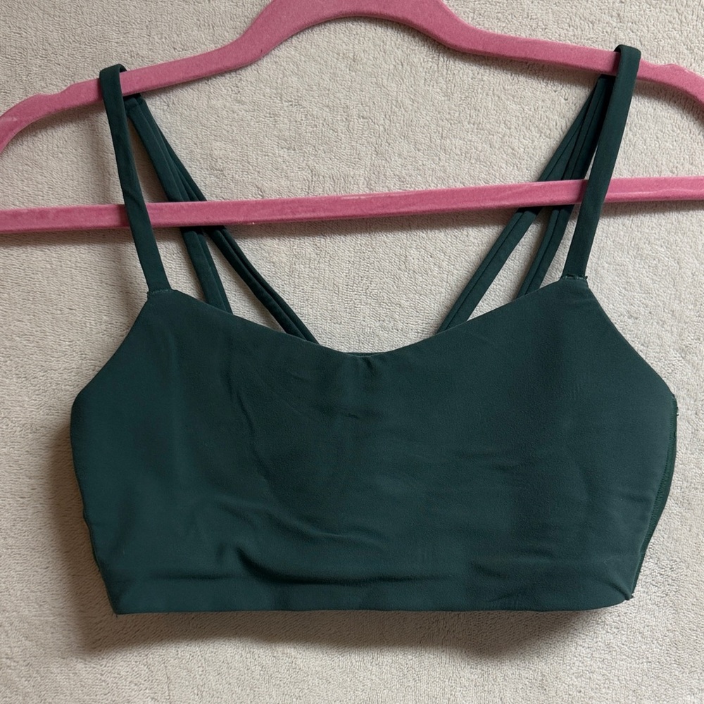all in motion Dark Green Strappy Bralette Sports Bra